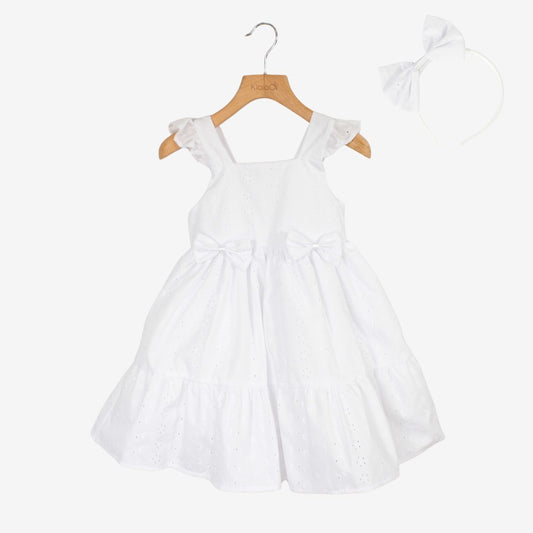 KLAIADI VESTITINO PER BAMBINA PIZZO SAN GALLO CON FERMACAPELLI