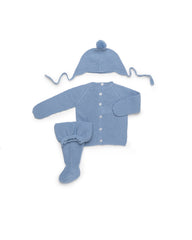 Juliana Completo Tre Pezzi in Lana Maglioncino con Ghettina e Cappellino (Copia)
