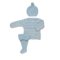 Juliana Completo Tre Pezzi in Lana Maglioncino con Ghettina e Cappellino (Copia)