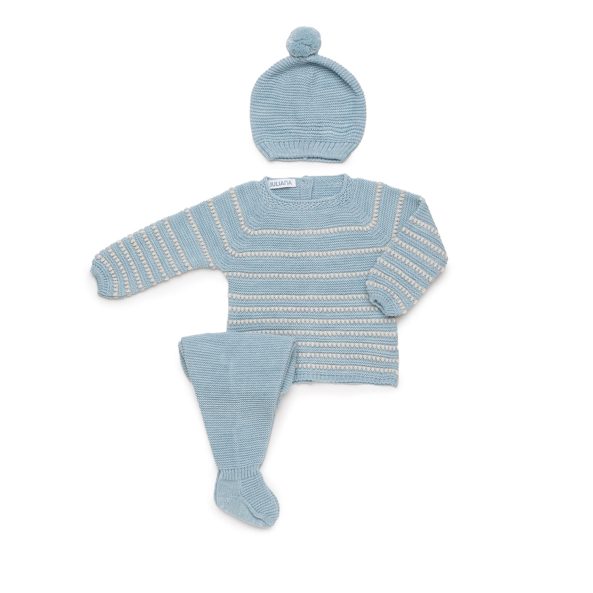 Juliana Completo Tre Pezzi in Lana Maglioncino con Ghettina e Cappellino (Copia)