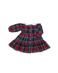 Juliana Abitino in Tartan Con Fiocco in Velluto Invernale (Copia)