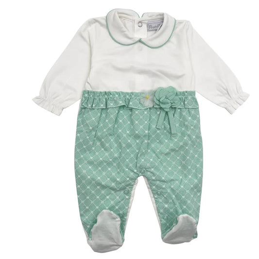 Pastello Chic Tutina in Cotone Bielastica Da Corredino