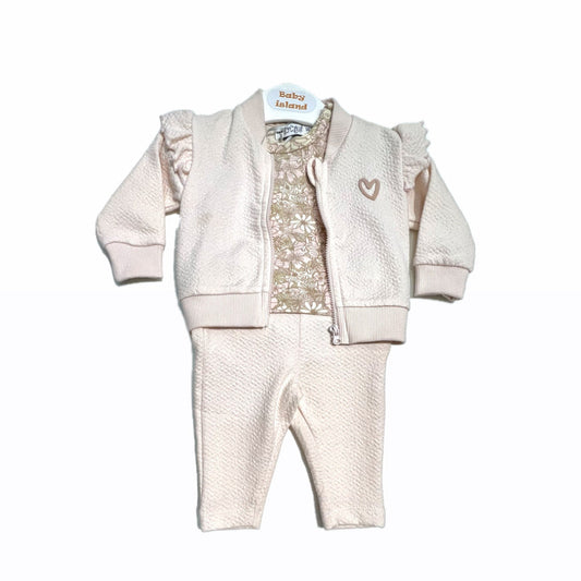 Tuta Dirkje Tre Pezzi 100% Cotone Neonata