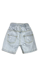 REBEL BERMUDA JEANS NEONATO CON ELASTICO IN VITA