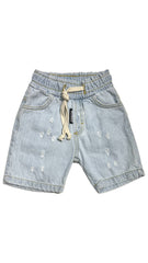 REBEL BERMUDA JEANS NEONATO CON ELASTICO IN VITA