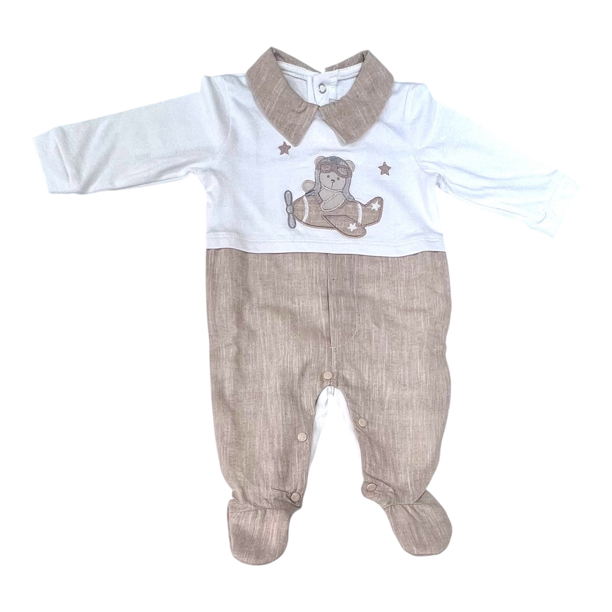 Nazareno Gabrielli Tutina in Cotone Da Corredino Maschietto