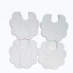 Klaiadì bavetta per Neonati Elegante Nuvola Ricamata