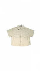 Completo Tre Pezzi Neonato in Cotone camicia canotta short