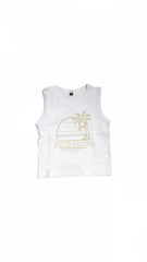 Completo Tre Pezzi Neonato in Cotone camicia canotta short