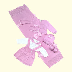 Prime Emozione Scialle in Filo con Fiocchi