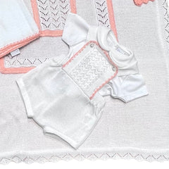 Pappa e Latte Scialle in Filo da Neonata