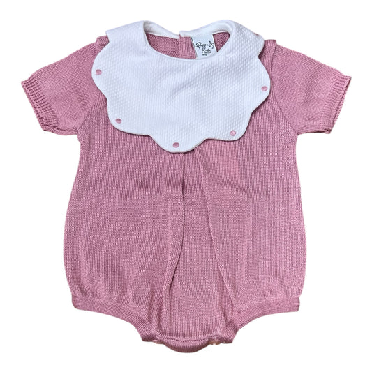 Pappa e Latte Pagliaccetto in Filo Personalizzabile Rosa Antico