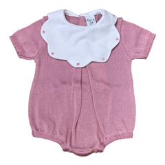 Pappa e Latte Pagliaccetto in Filo Personalizzabile Rosa Antico