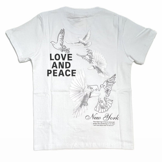 T-Shirt Ragazzo Doppia Stampa 95%cotone 5% elastan