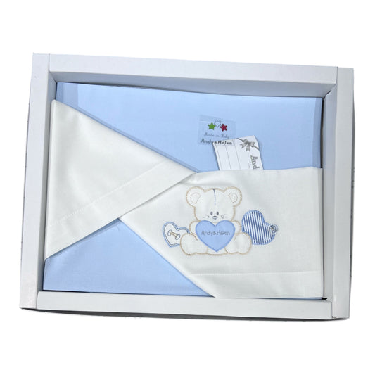 Andy e Helen Coordinato Lenzuola Per Culla Evolutiva Rotonda Sopra Sotto e 100% Cotone