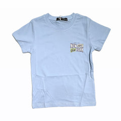 T-Shirt NYC da Bambini con Stampa Avanti e Retro 95% Cotone 5 % Elastan