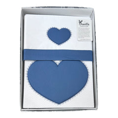 Ornella Coordinato Cuore Passeggino Copertina Cotone Più Lenzuola Sopra Sotto Federa 100% Cotone