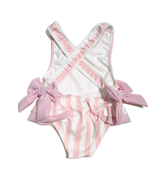 Costume Intero Mare Neonata con Fiocchi