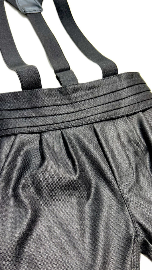 Bermuda Bambino Classic con Fascia Smoking e Bretelle