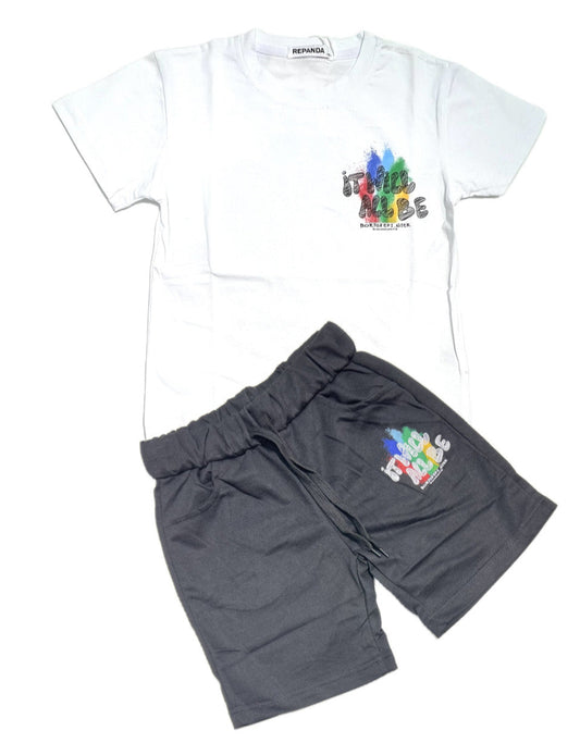 Completo Bambino T-Shirt e Bermuda 100% Cotone