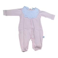 Pappa & Latte Tutina Nuvola Pois Cotone in Jersey Personalizzabile