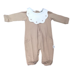 Pappa & Latte Tutina Nuvola Pois Cotone in Jersey Personalizzabile