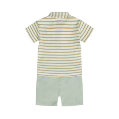 Dirkje Completo Polo e Short Con Dettagli Bottoncino in legno