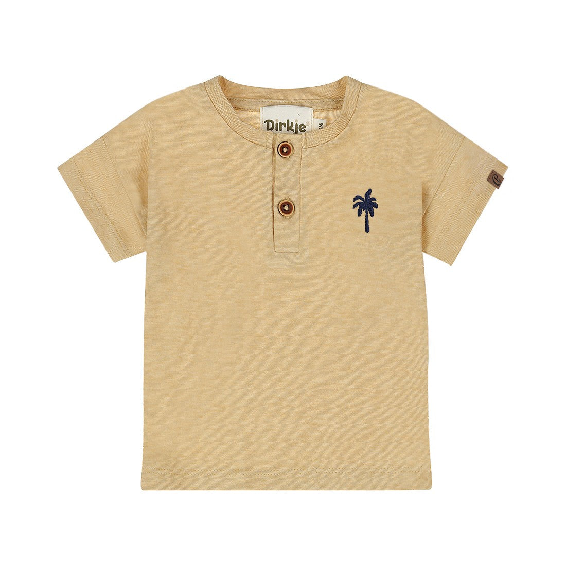 Dirkje T-+shirt Serafino Con Dettagli Bottoncino in Legno