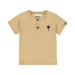 Dirkje T-+shirt Serafino Con Dettagli Bottoncino in Legno