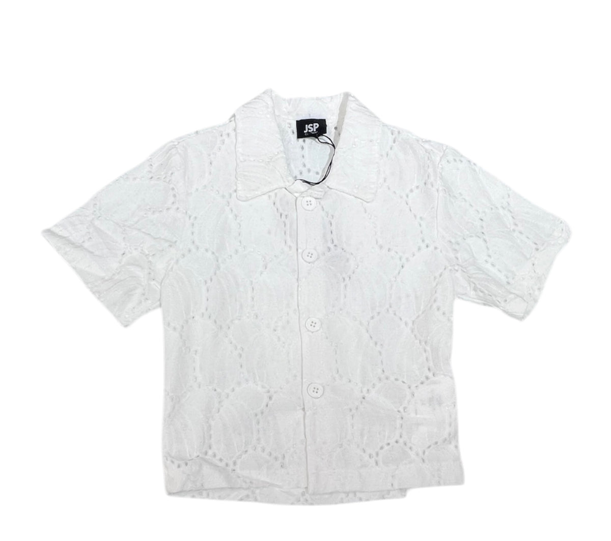 Jasper Camicia Pizzo San Gallo Da Neonato Mezza Manica