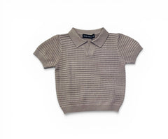 Polo in Filo Neonato Trama Bucherellata