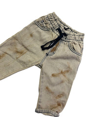 Rebel Jeans Sabbiato Macchiato con Elastico in Vita Da Neonato e Bambino