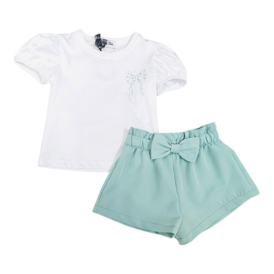Melany Rose Completo T-Shirt  e Short  Neonata