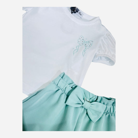 Melany Rose Completo T-Shirt  e Short  Neonata