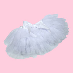 Gonna in Tulle Balze Con Coulotte Da Neonata