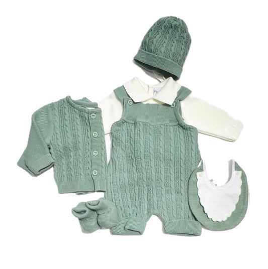 Pappa e Latte Maglia e Salopette in Lana