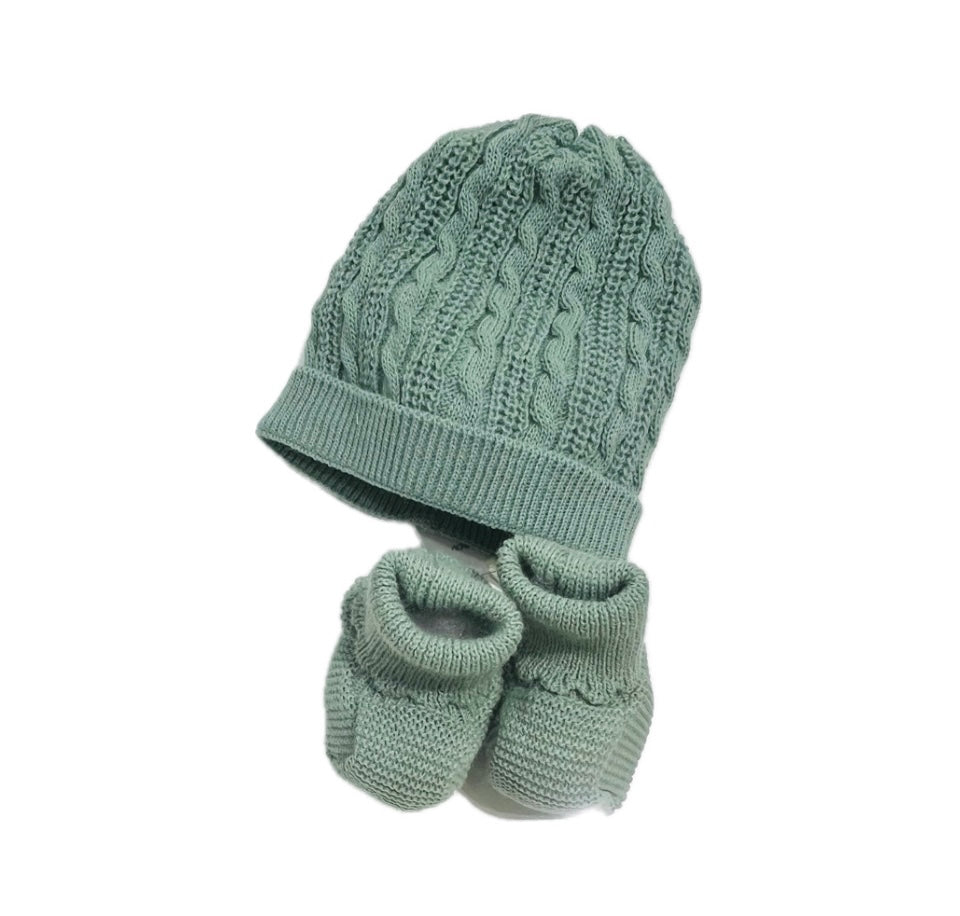 Pappa e Latte Cappello e Scarpine in Lana