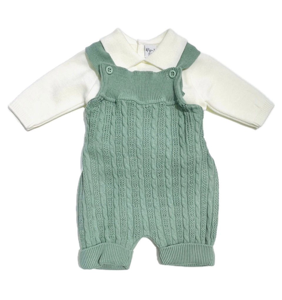 Pappa e Latte Maglia e Salopette in Lana