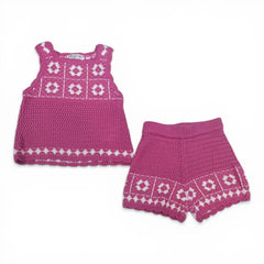 Completo Canotta e Short in Filo Da Neonata