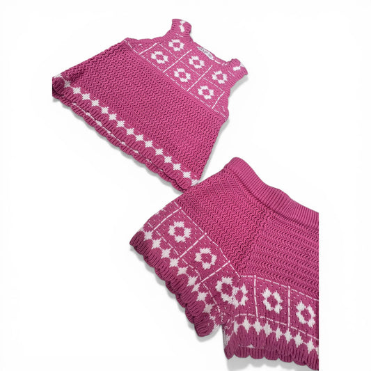 Completo Canotta e Short in Filo Da Neonata