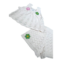 Completo In Filo Canotta e Short Neonata