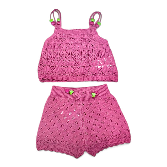 Completo Canotta e Short in Filo Da Neonata
