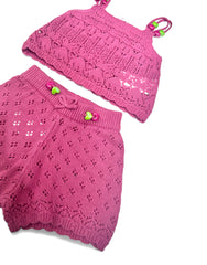 Completo Canotta e Short in Filo Da Neonata