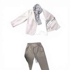 Nazareno Completo Quattro Pezzi Giacca T-shirt Pantalone Foulard