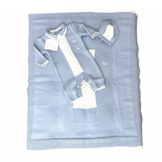 Cuoricino Mio Tutina Intera in Lana Da Maschietto