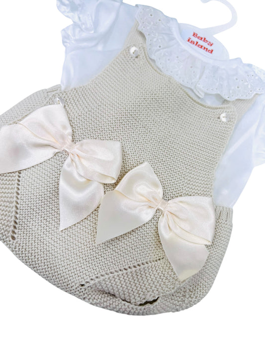 Fruit Pagliaccetto Con Fiocchi in Filo con Camicia (Copia)