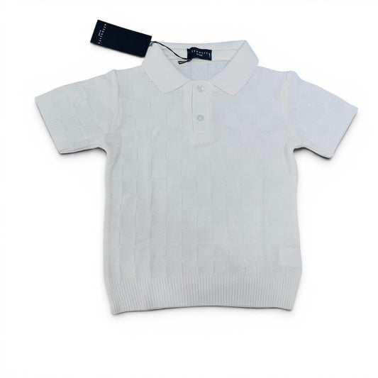 Attuality Polo in Filo Mezza Manica Damier Bambino