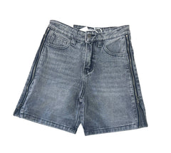 Bermuda Porter in Jeans con Cerniera Laterale