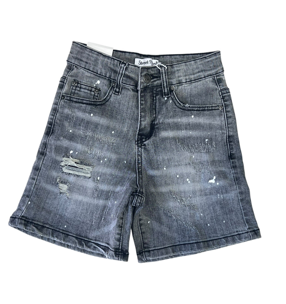 Bermuda Schizzo In Jeans Bambino