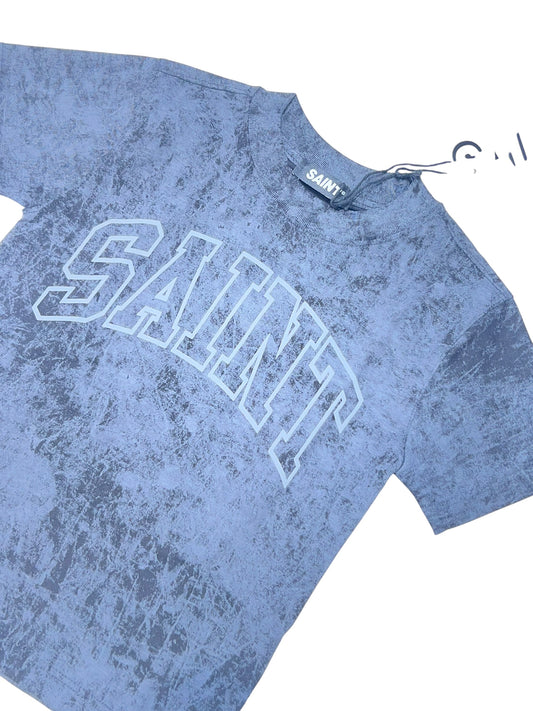 Saint T-Shirt Premium Effetto Marmorizzato 100% Cotone